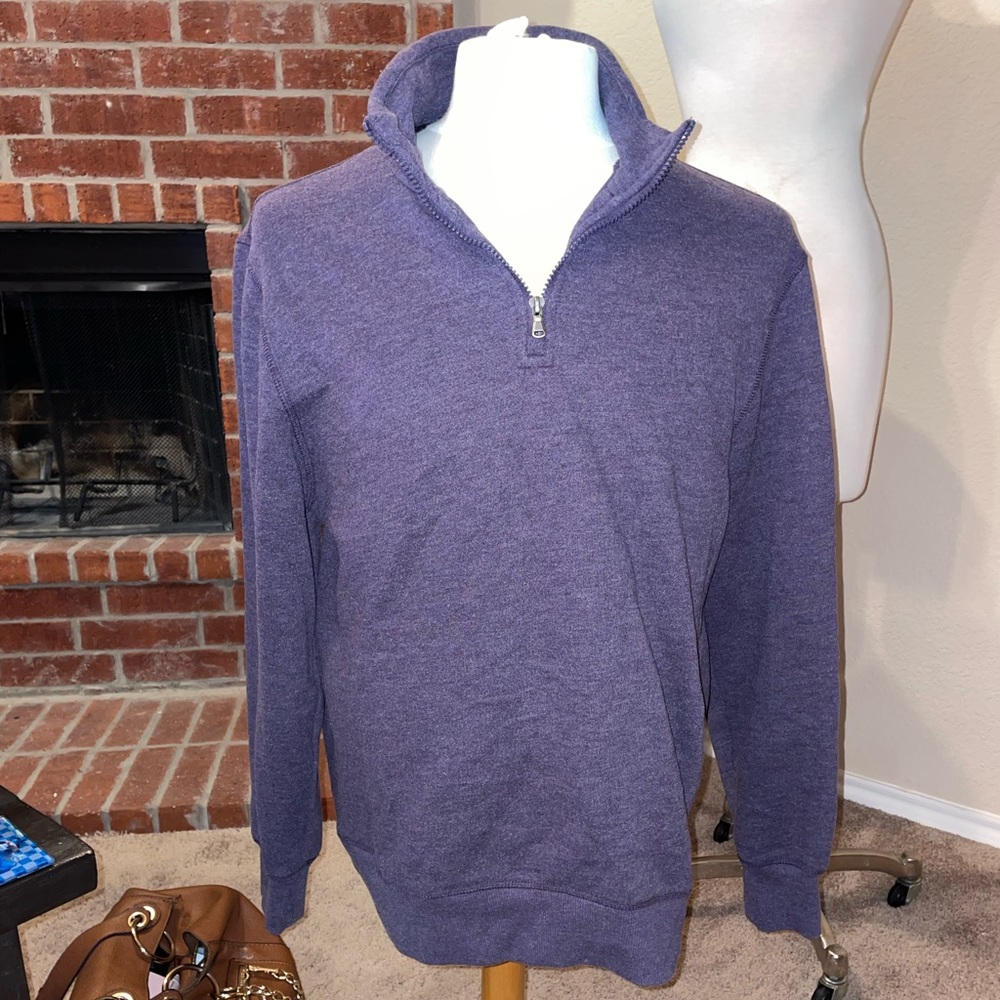 Intrigue Mens Purple Pullover Jacket Size L